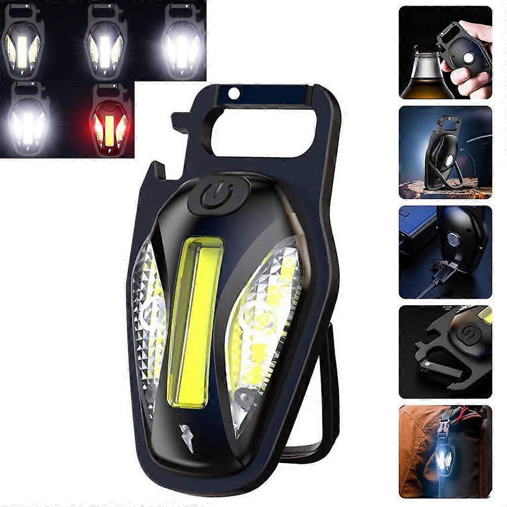 Dww-Mini Multifunctional Rechargeable Keychain Light, Keychain Work Light