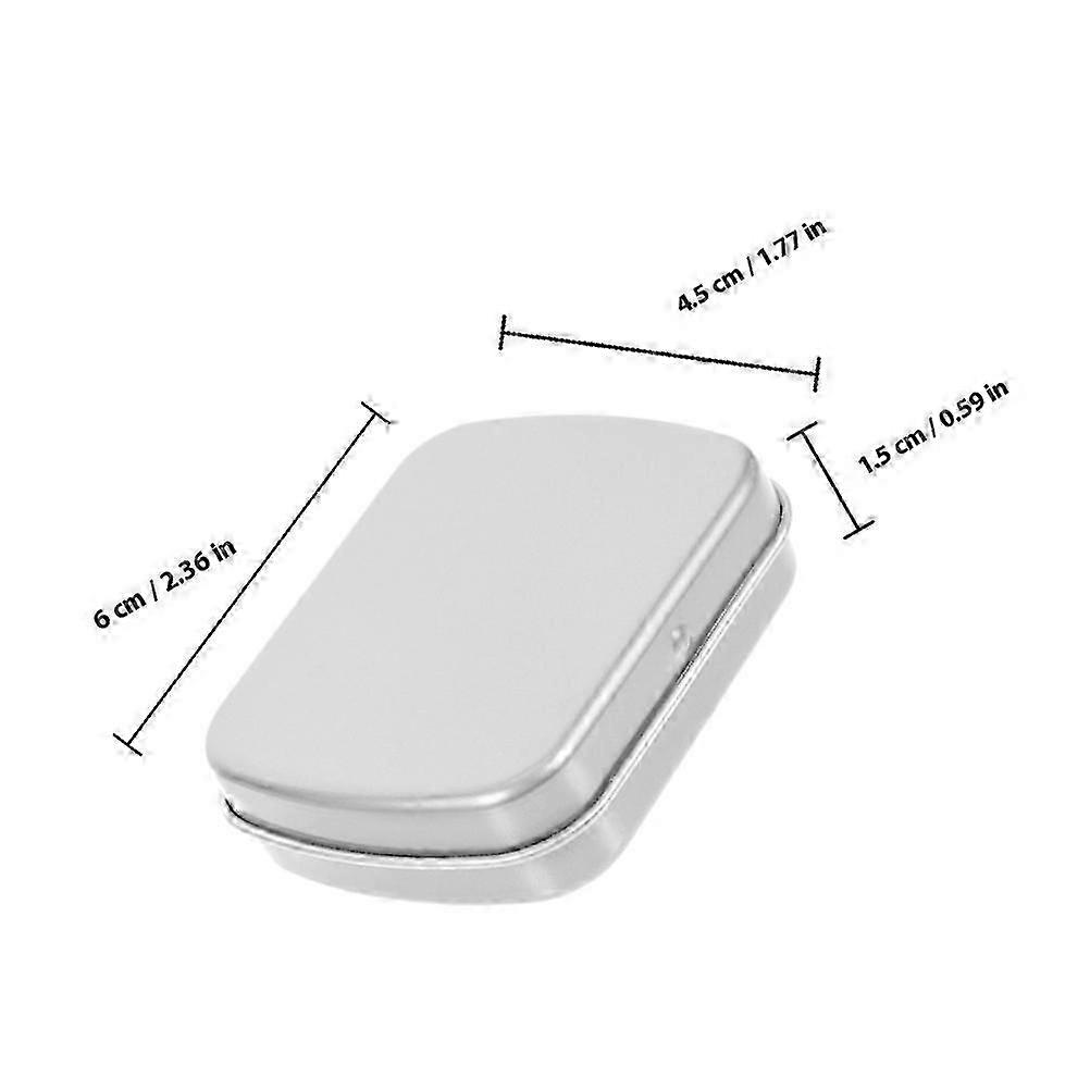 Candy Iron Storage Box Small Tin Box for 5Pcs Rectangular Case