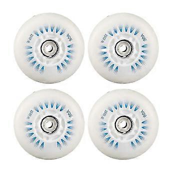 4Pcs LED Flashing Inline Skate Wheels, PU Material, High Elasticity for Sliding and Night Skating, Compatible with Most Roller Skates and Luggage