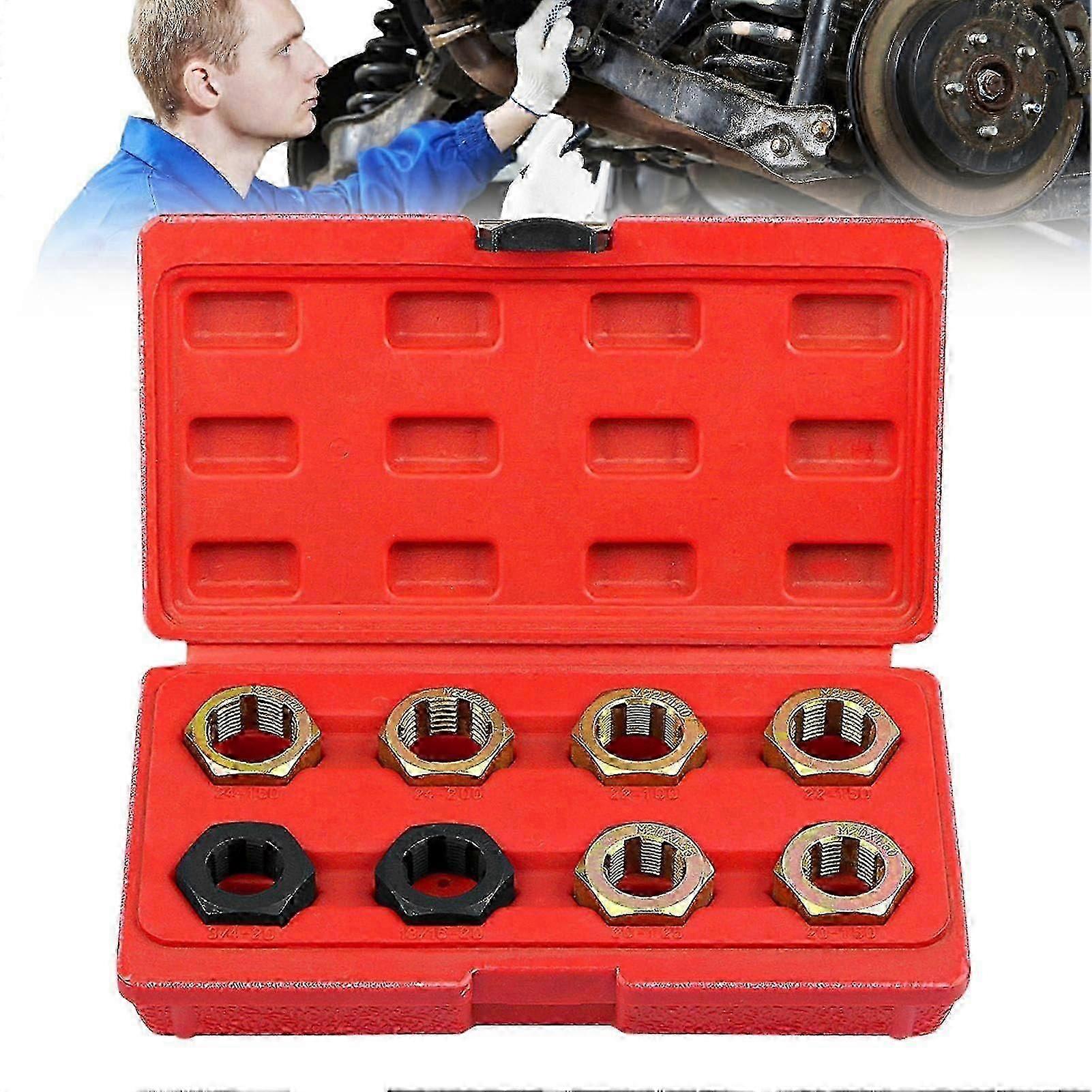Rethreading Tool Kit, 8piece Thread Restorer Kit, Thread Hunter Method Restorer, Hex Tap Tool FASTXM