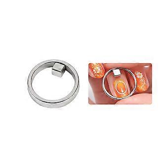 2pcsRing-shaped Cat's Eye Magnet, Special Tool for Daily DIY Nail Art, Suitable for Home Use