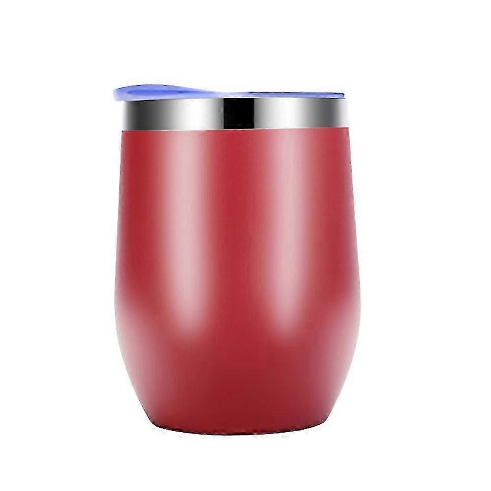 Eggshell Cup Double-layer Stainless Steel Insulated Cup Red