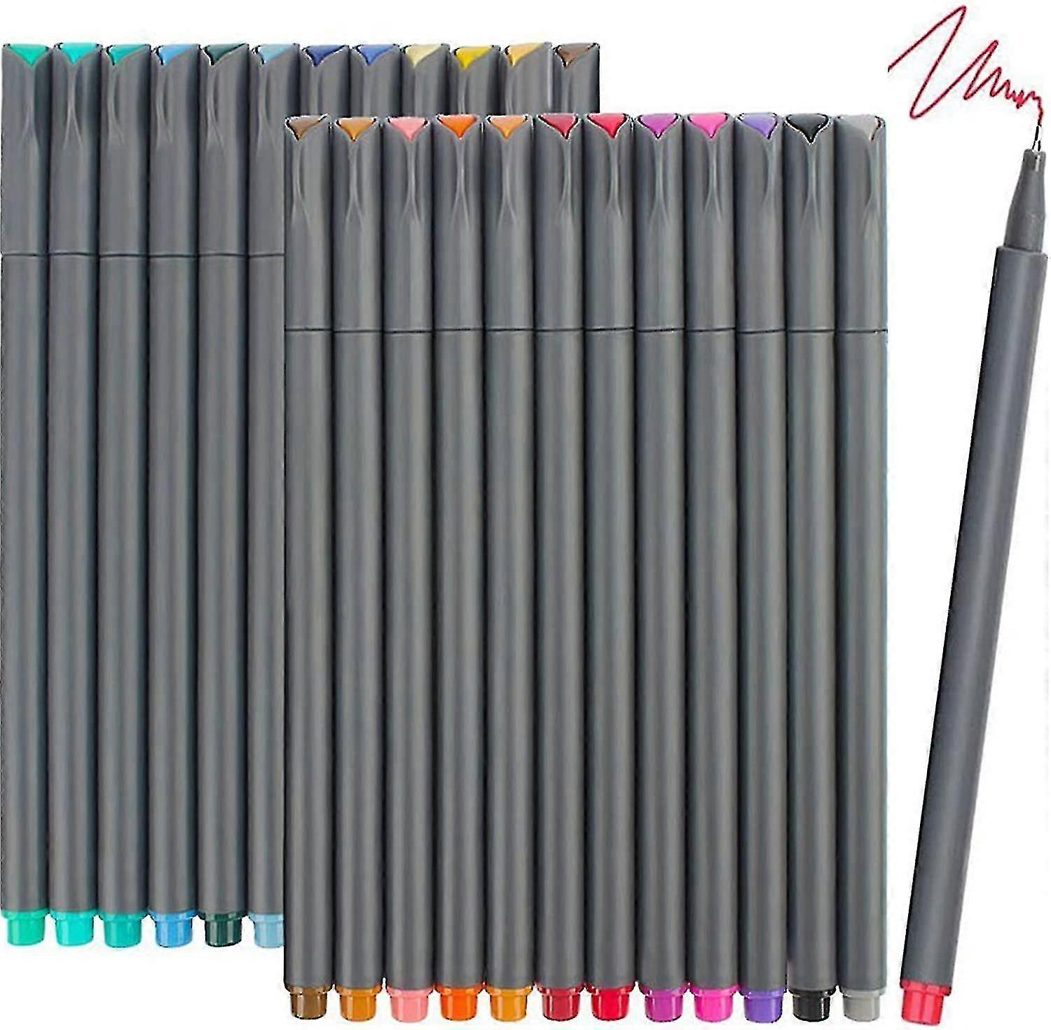 Bright Colors Fine Point Pens Colored Pens compatible with Journaling Note Taking