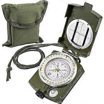 Kompass, Wander-Survival-Kompass, Kompass Survival, wasserdichter langlebiger und taktischer Survival-Kompass im Taschenformat mit Schlüsselband, Bergsteigen c