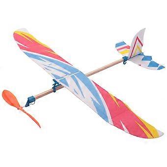 Kit de avião de espuma DIY com elástico para banda de borracha Aeronave Brinquedo educativo
