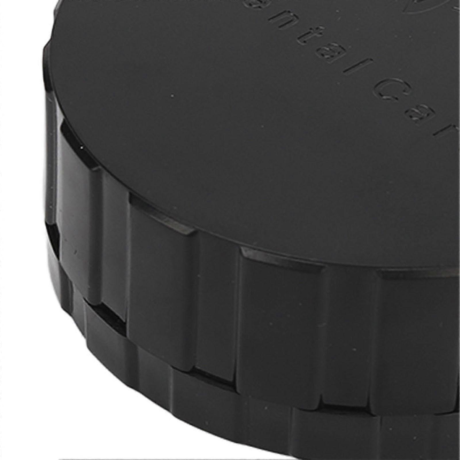 Denture Veneer Processing Box Round Shape Reusable Black Denture Storage Box with Spare Pad