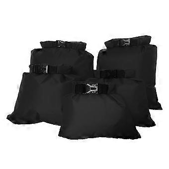 Waterproof Boat Bag Portable Rafting Bag for Kayaking Use 5Pcs Black