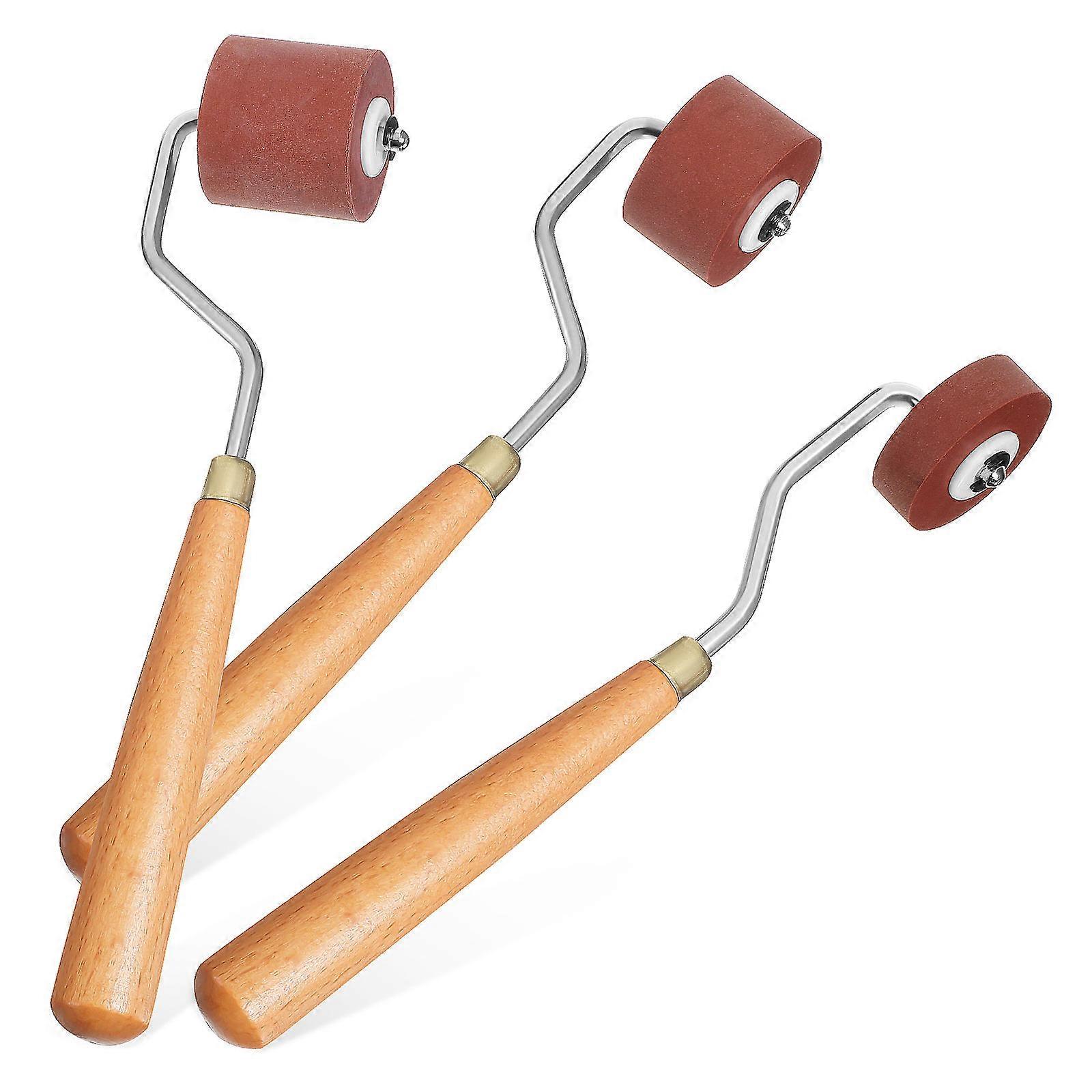 Rubber Ink Roller for Craft Use with 6Pcs Stamping Rollers