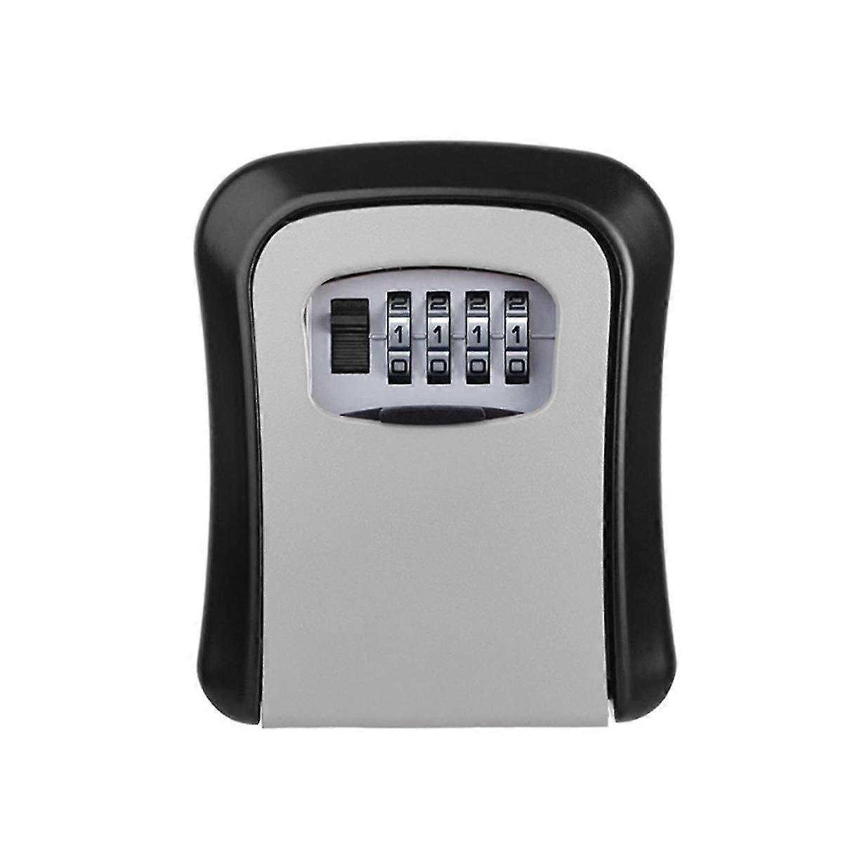 Wall Mount Key Lock Box 4 Digit Password Code Security Lock Office Key Safe Secret Storage Box Fg
