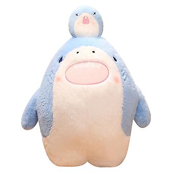 55 cm haaienpop kussen met PP katoenen vulling, zachte aanraking, schattige dierenpop, pluche beddecoratie, bankkussen, gigantische haaienpop, knuffelpaar