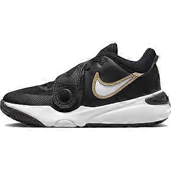 Nike Team Hustle D11 GS „Czarny metalik złoty” DV8996-004