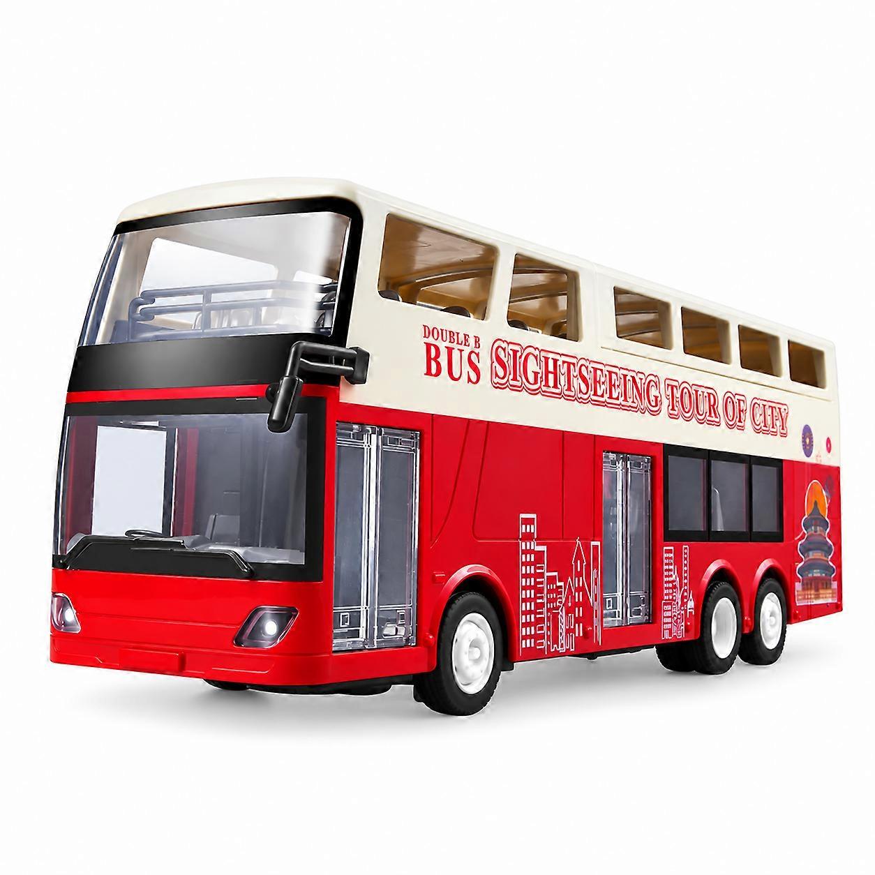 Double E E640 RC Bus Remote Controlled Double Decker Sightseeing 1:18 RC Car 2 Speeds Electronic Fo
