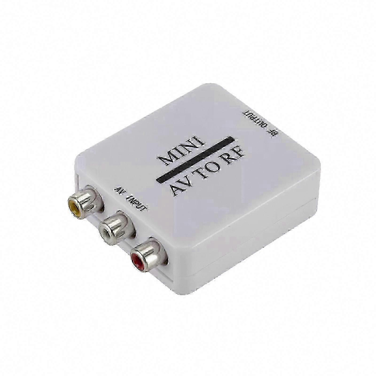 RCA to RF Modulator Converter Mini AV Adapter