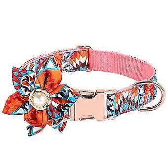 Engravable Adjustable Flower Collar