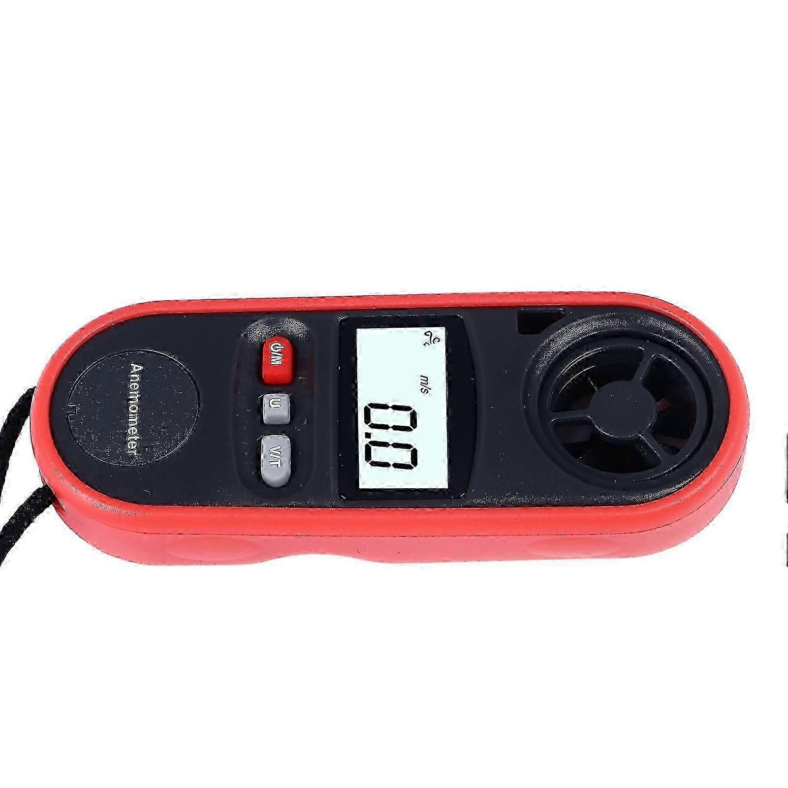 Handheld Air Flow Meter - Accurate Digital Anemometer compatible with Wind Speed and Temperature Testing,C