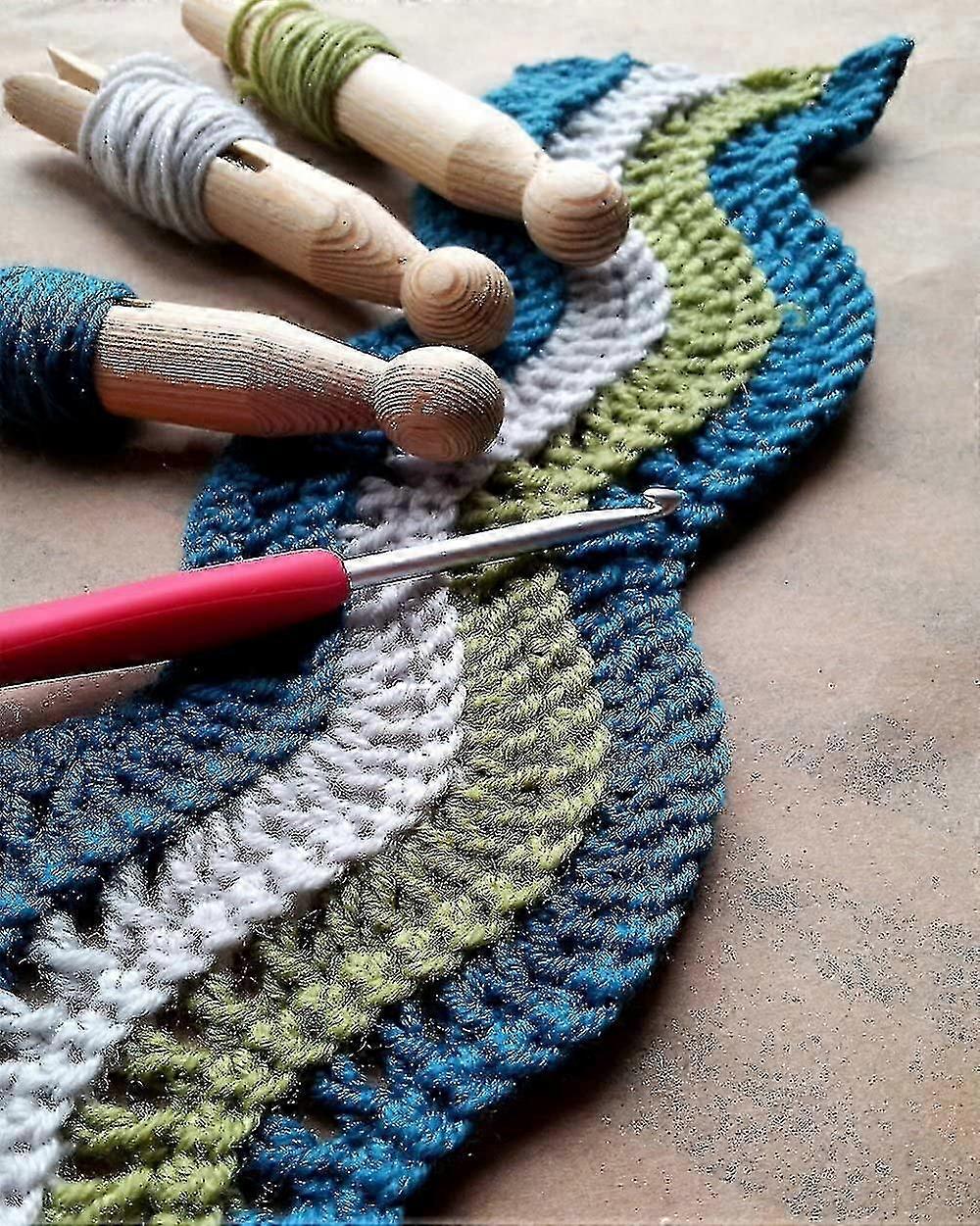 Non-Slip Coloured Aluminium Crochet Kit