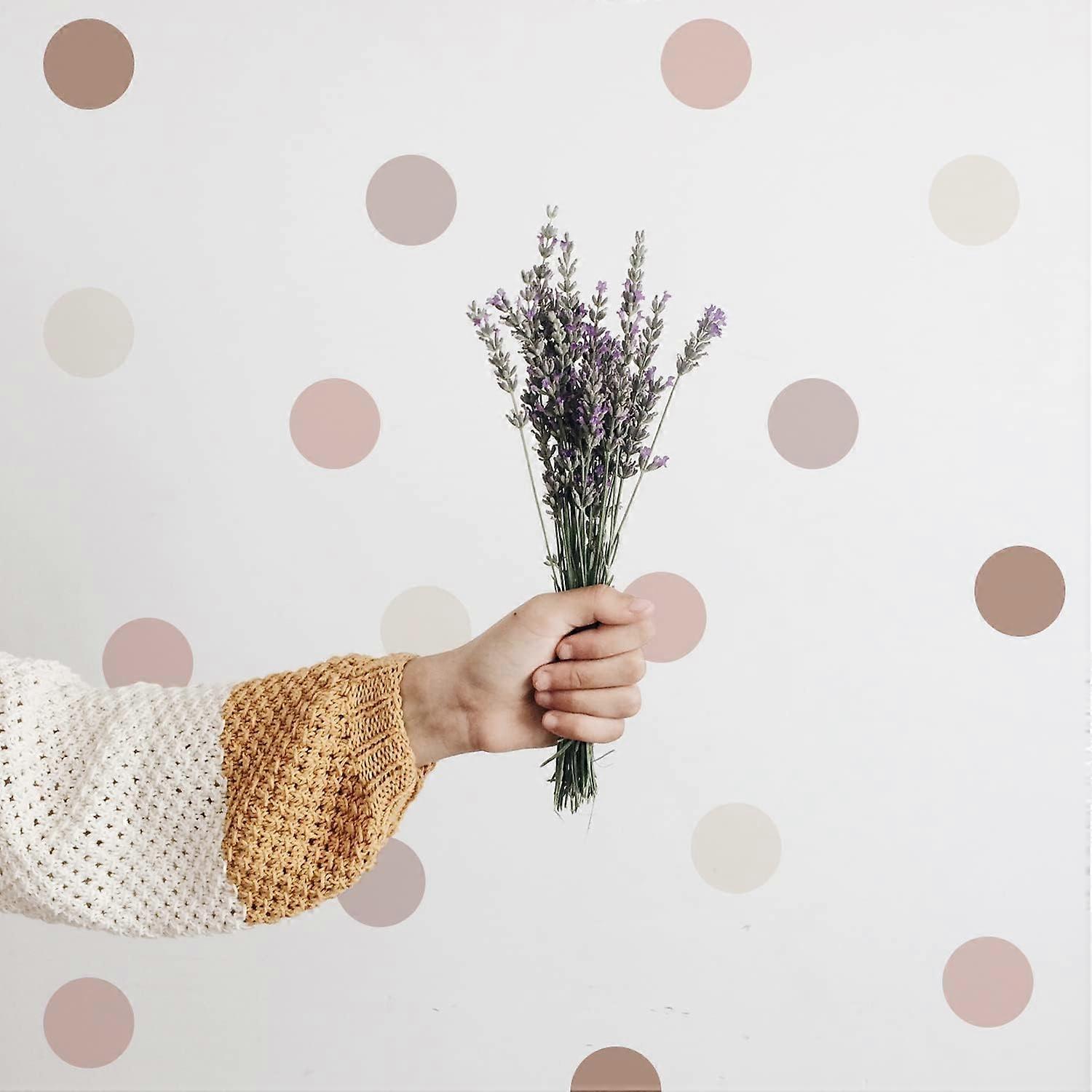 Smooth Matte Boho Polka Dot Wall Decals