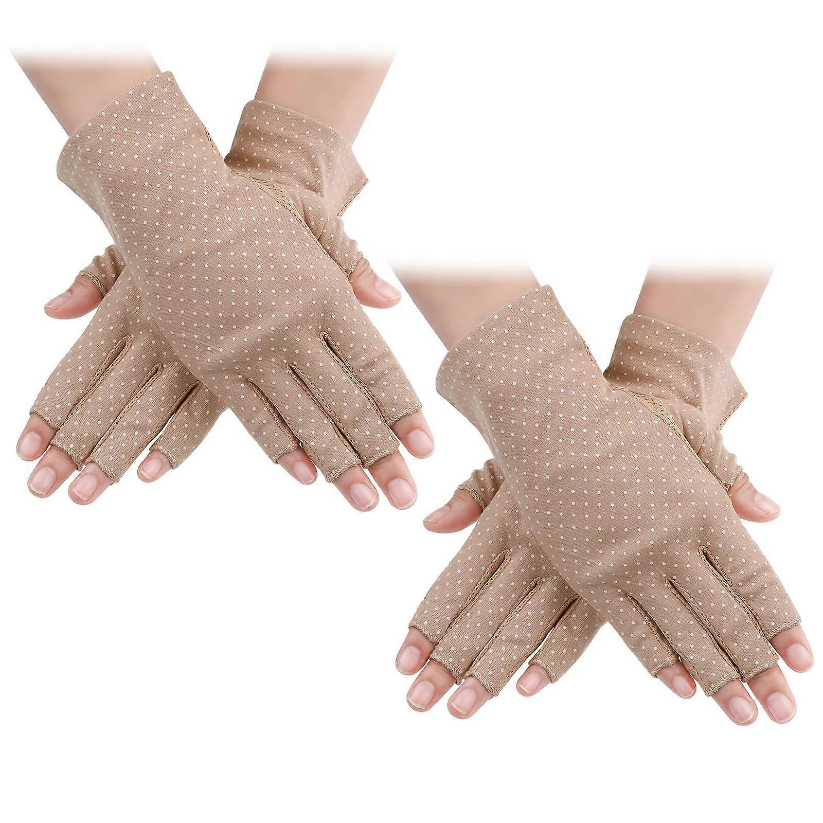 Breathable Lightweight UV-Protective Fingerless Gloves