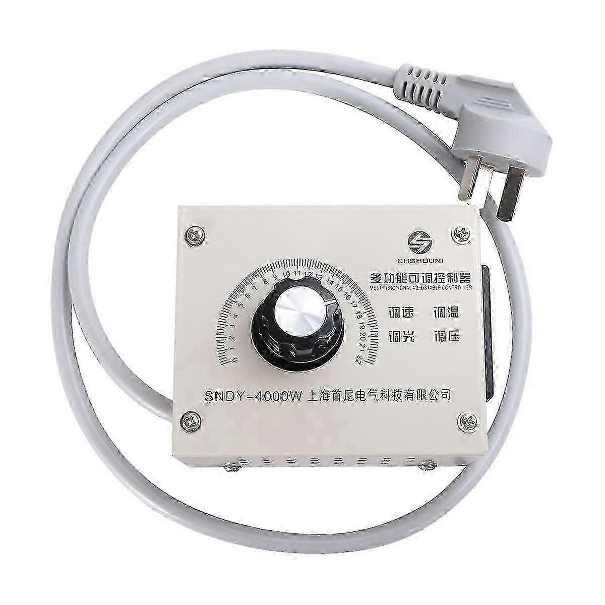 High-percompatible withmance AC controller 220 V, 4000 W, single-phase, variable, with dimming function and temperature control compatible with motor 