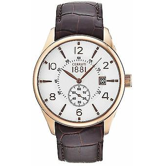 Cerruti Lipari Quartz Analog Men Watch with CRA098C213D Cowskin Bracelet