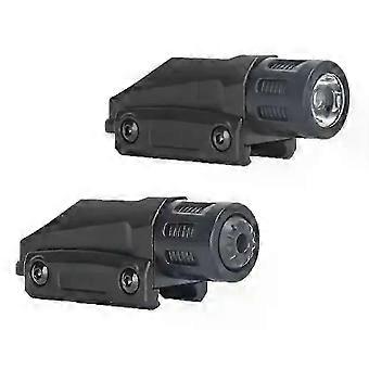 Tactical Mini Underhung Light, ABS Plastic Toy Gun Accessory with Adjustable Base, Compatible with 20mm Guide Rail Toy Guns, Infrared or Flashlight
