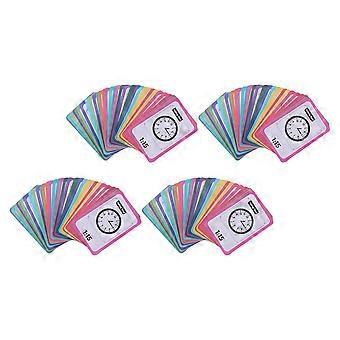 Digital Clock Toy Telling Cards for 4 Boxes Creative Learning Tool