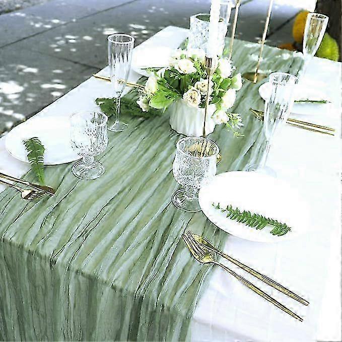Boho Nordic Crinkle Table Runner