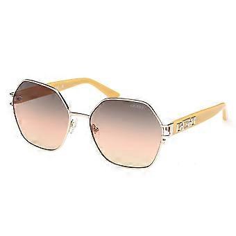 Guess GU7913 33F Full Rim Gold Women Geometric Sunglasses UV2 Original