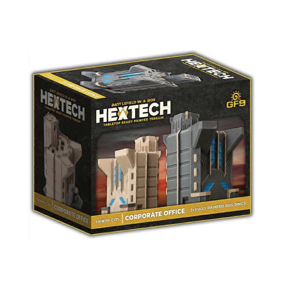 CORPORATE OFFICE Hextech Terrain Trinity City Minis (2pcs)-RPG Accessory 14+
