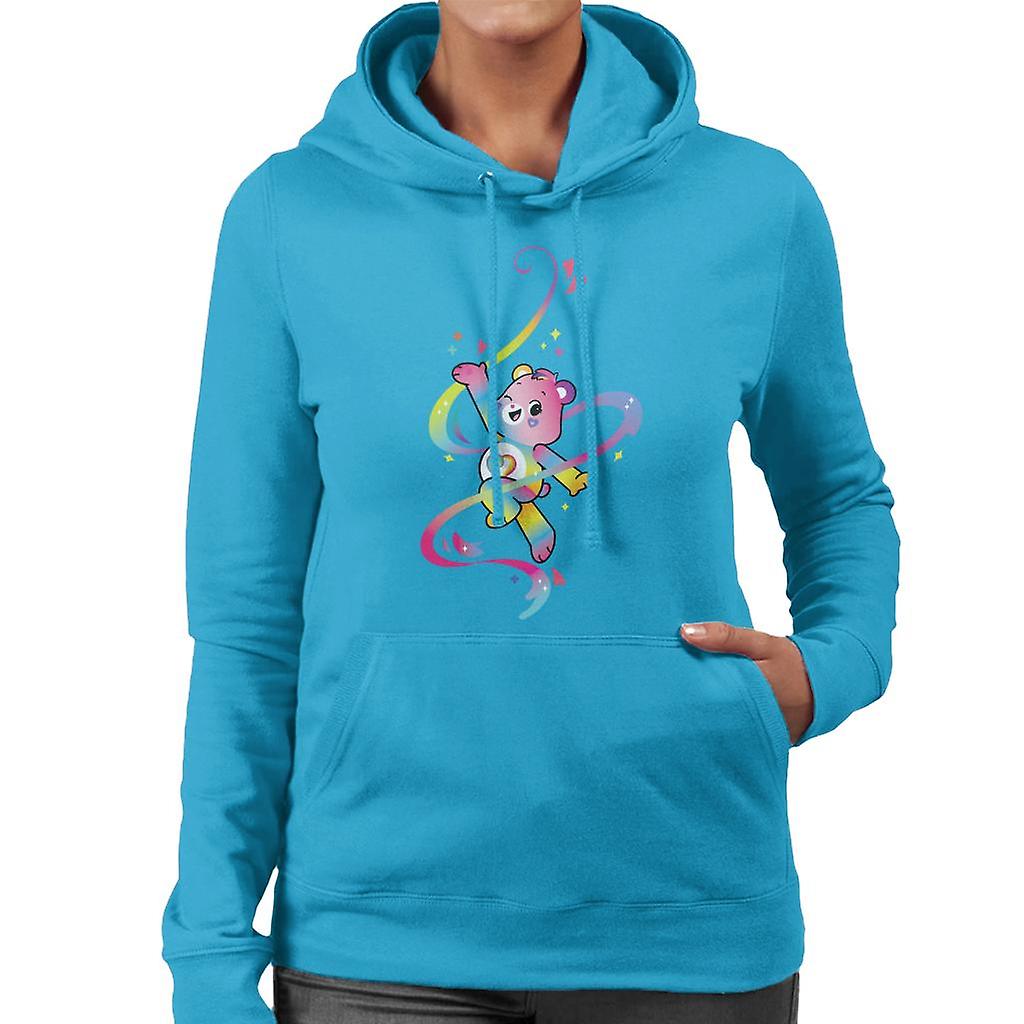 Care Bears Togetherness Bear Multi Coloured Rainbow Women's Hooded Sweatshirt