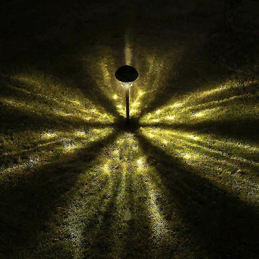 10 Pack Solar Garden Lights Outdoor White Led Pathway Lamp Garden Decoration Landscape Lighting For Patio, Lawn, Yard Walkway