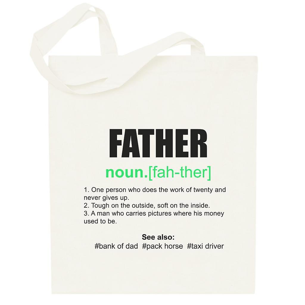 Father Dictionary Humorous Definition Totebag