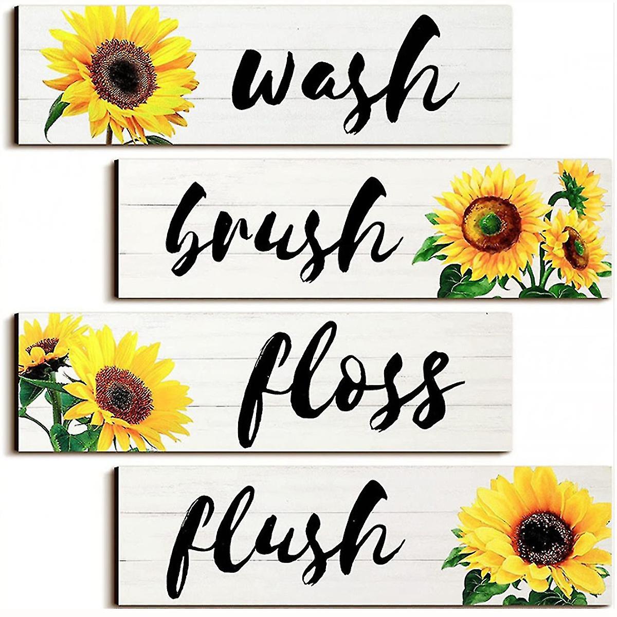 4pcs Bath Sign Sign Bath S Rat D Sect