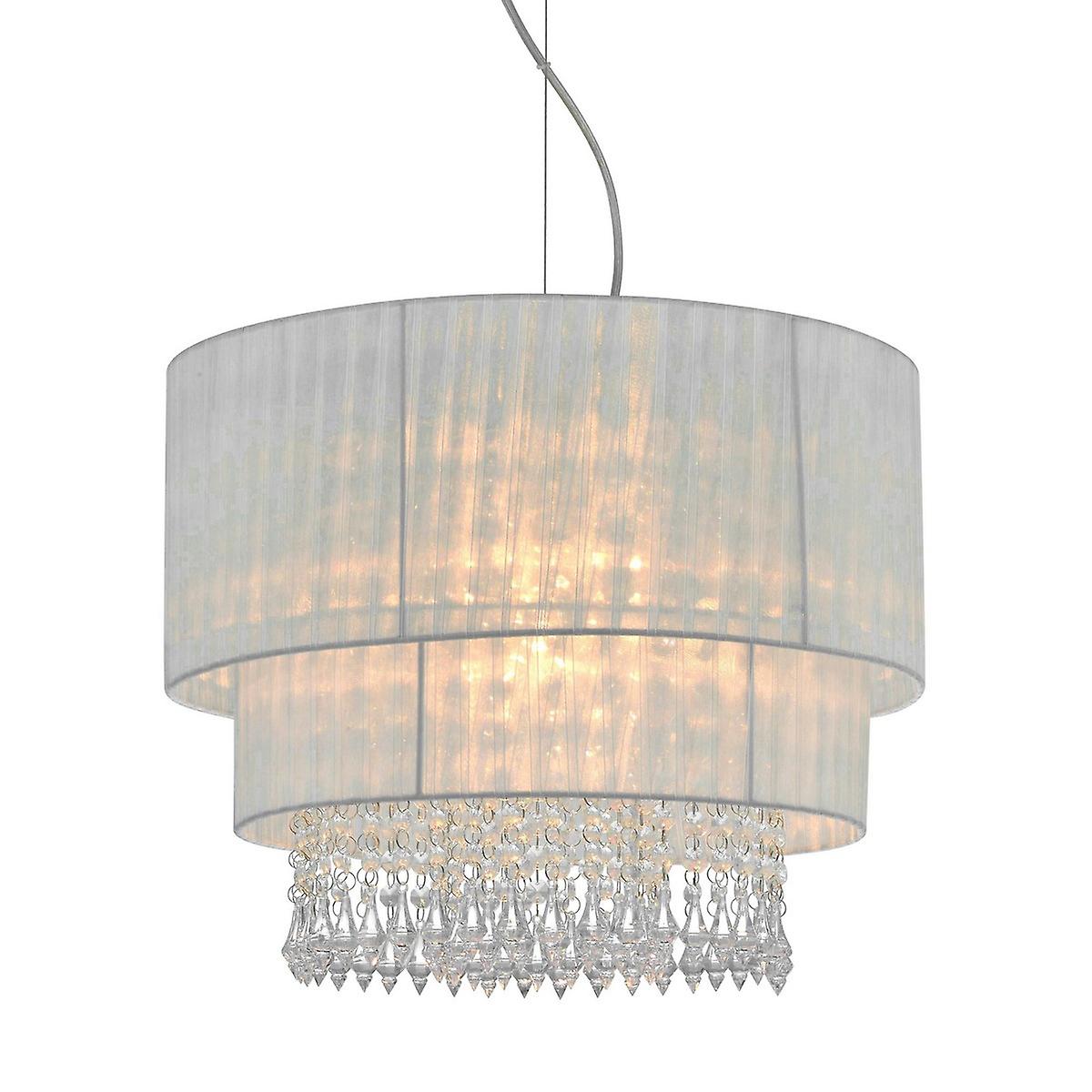Zumaline Leta Pendant Ceiling Light, Black, 1x E27