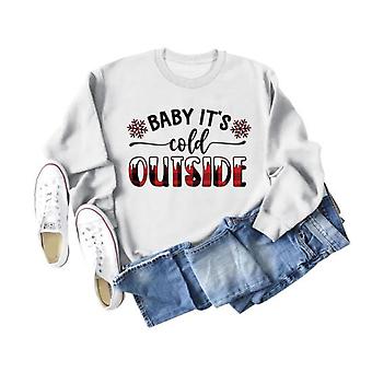 Pullover Women's Autumn And Winter Fashion Baby It's Cold Outside