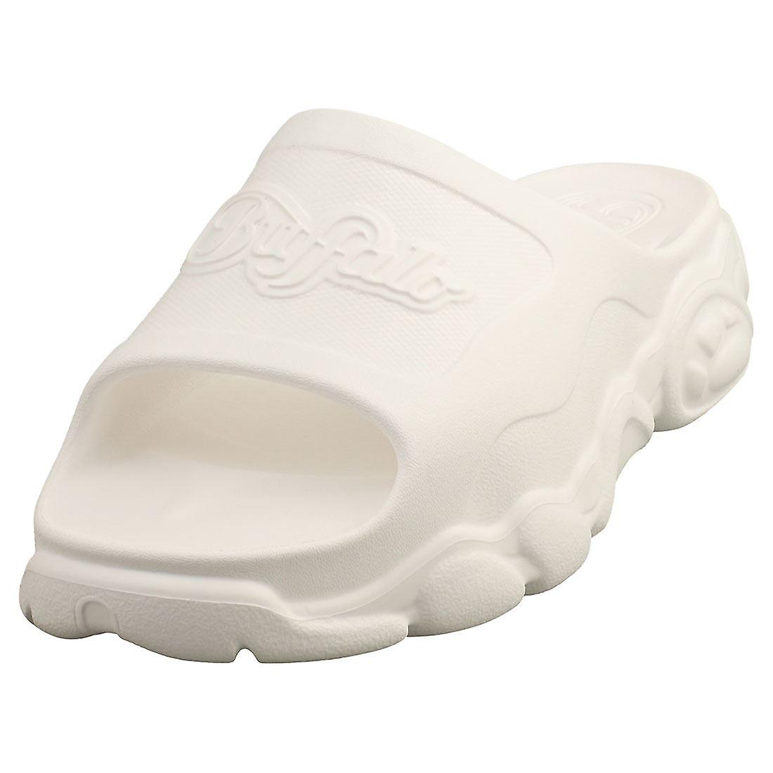 Buffalo Cld Vegan Foam Womens Slide Sandals in White