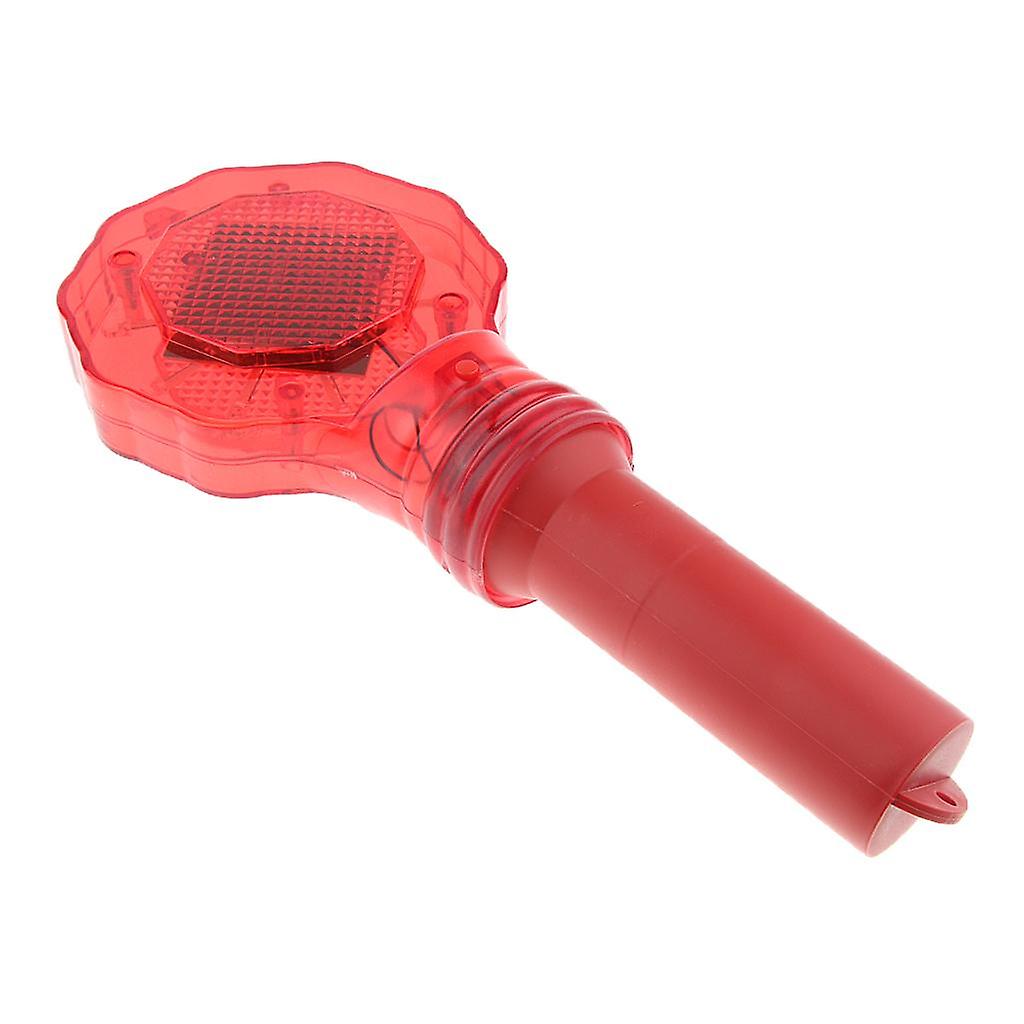 Red LED Stop Sign With Handle Battery Roadway Display Parking Flashing Wand