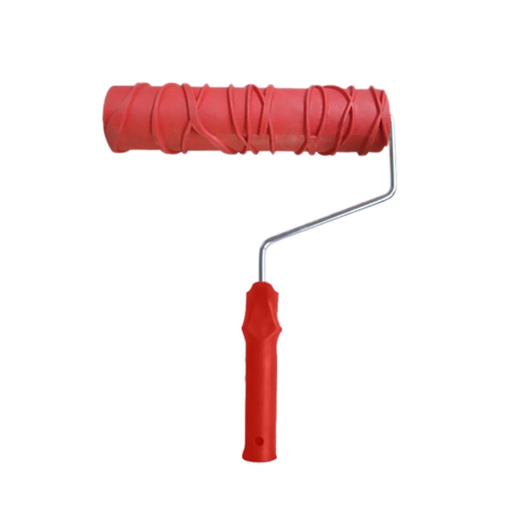 9.25inch Wave Doodle Grain Embossed Painting Roller with Plastic Handle