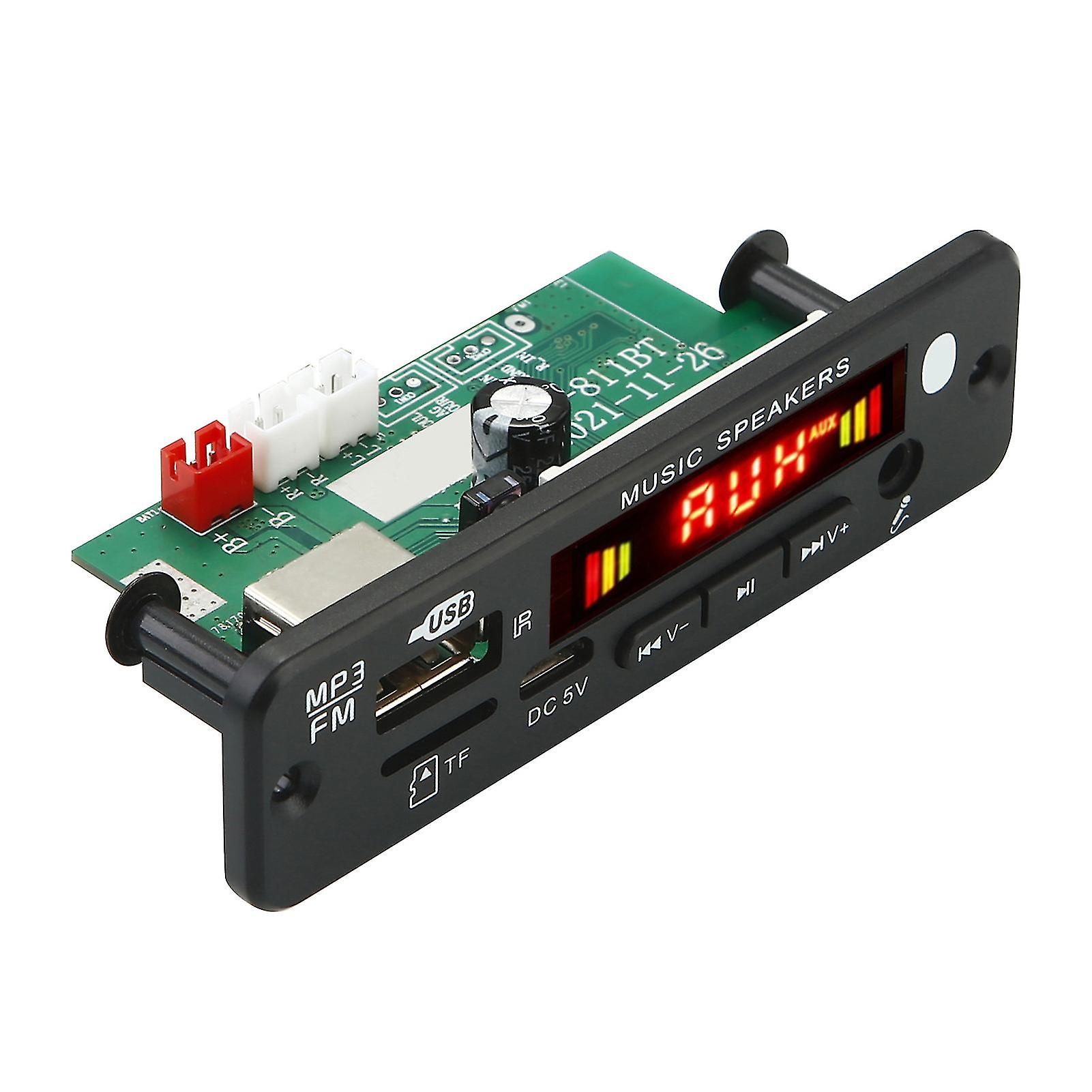 811bt Bluetooth-kompatible Dekodierungsplatine Ordnerwiedergabe Verlustfreies ABS Bluetooth-kompatibel5.0 Auto MP3 Player Decoder-Modul Autozubehör