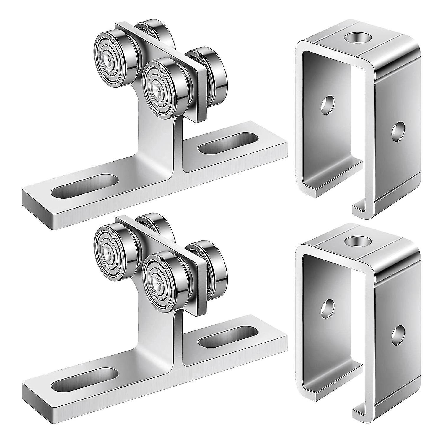 4 hjul T Trolley Assembly Channel Trolley Hanger 2 stk Elektrisk hejseinstallationsrulle 2 stk tr