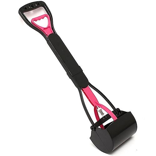 ZHOUBA Long Handle Dog Pooper Scooper Plastic Pet Waste Clean Pickup Tool Poop Picker