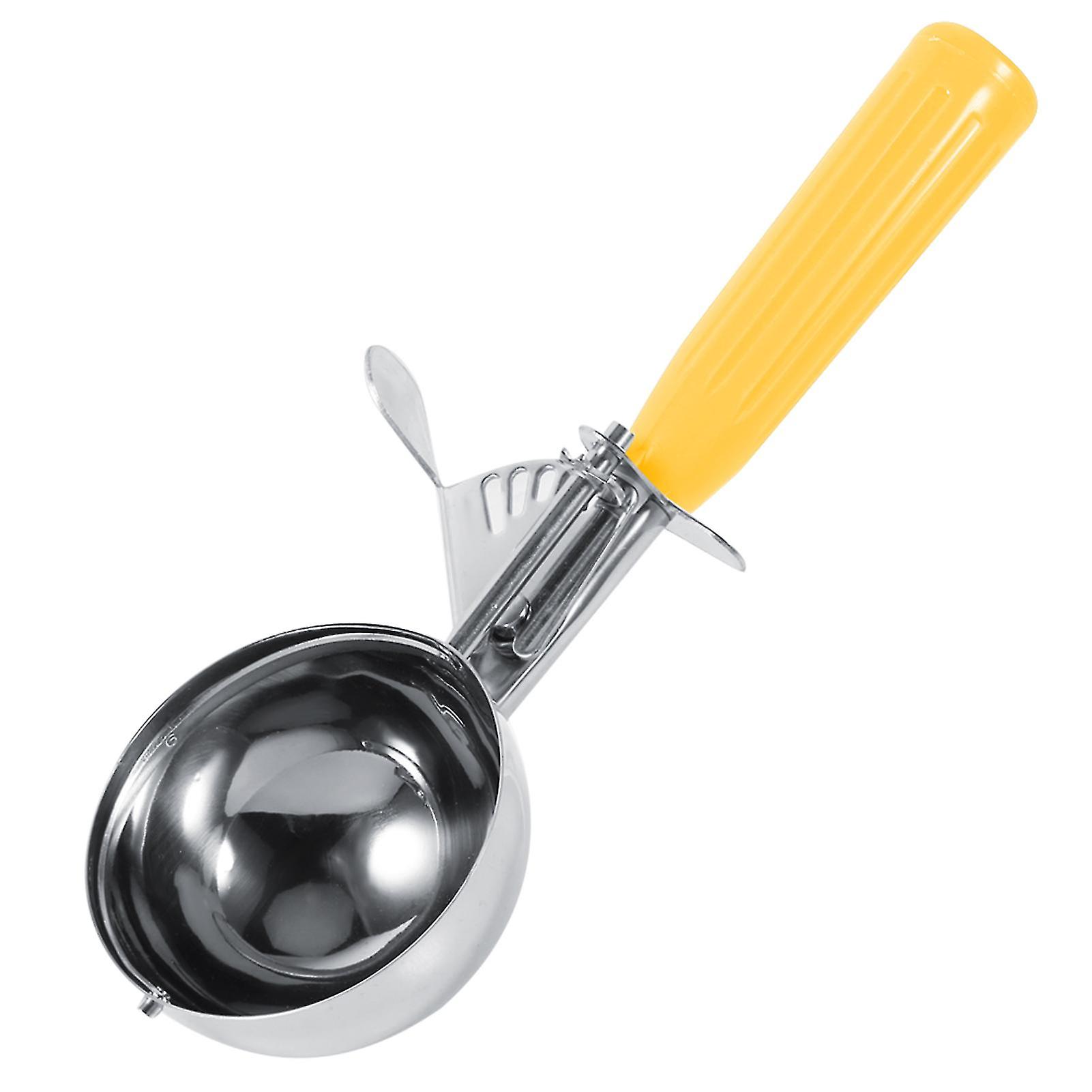 Practical stainless steel ice cream scoop with plastic handle (5.5 cm)