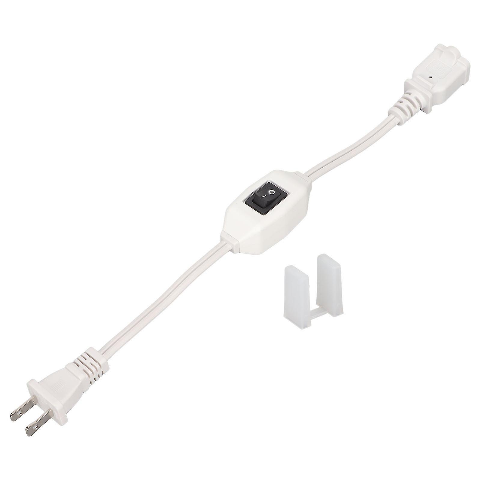 Power Extension Cord with On Off Switch AC 2 Prong Male Female Power Cable for 1‑15P Male to 1‑15R Female Plug