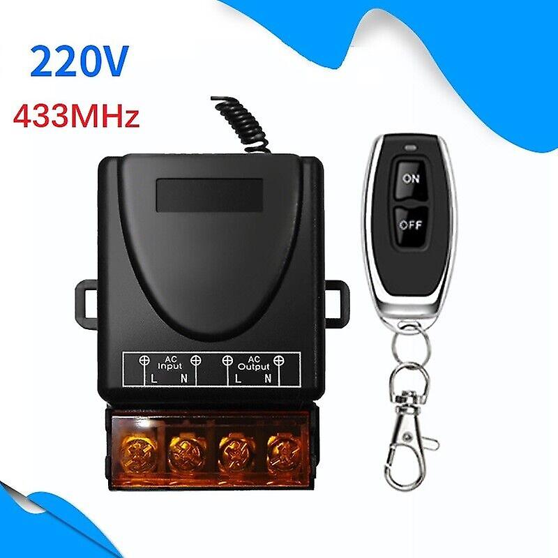 AC 110V-240V 30A RF Relay Wireless Remote Control Switch + 433MHz Remote