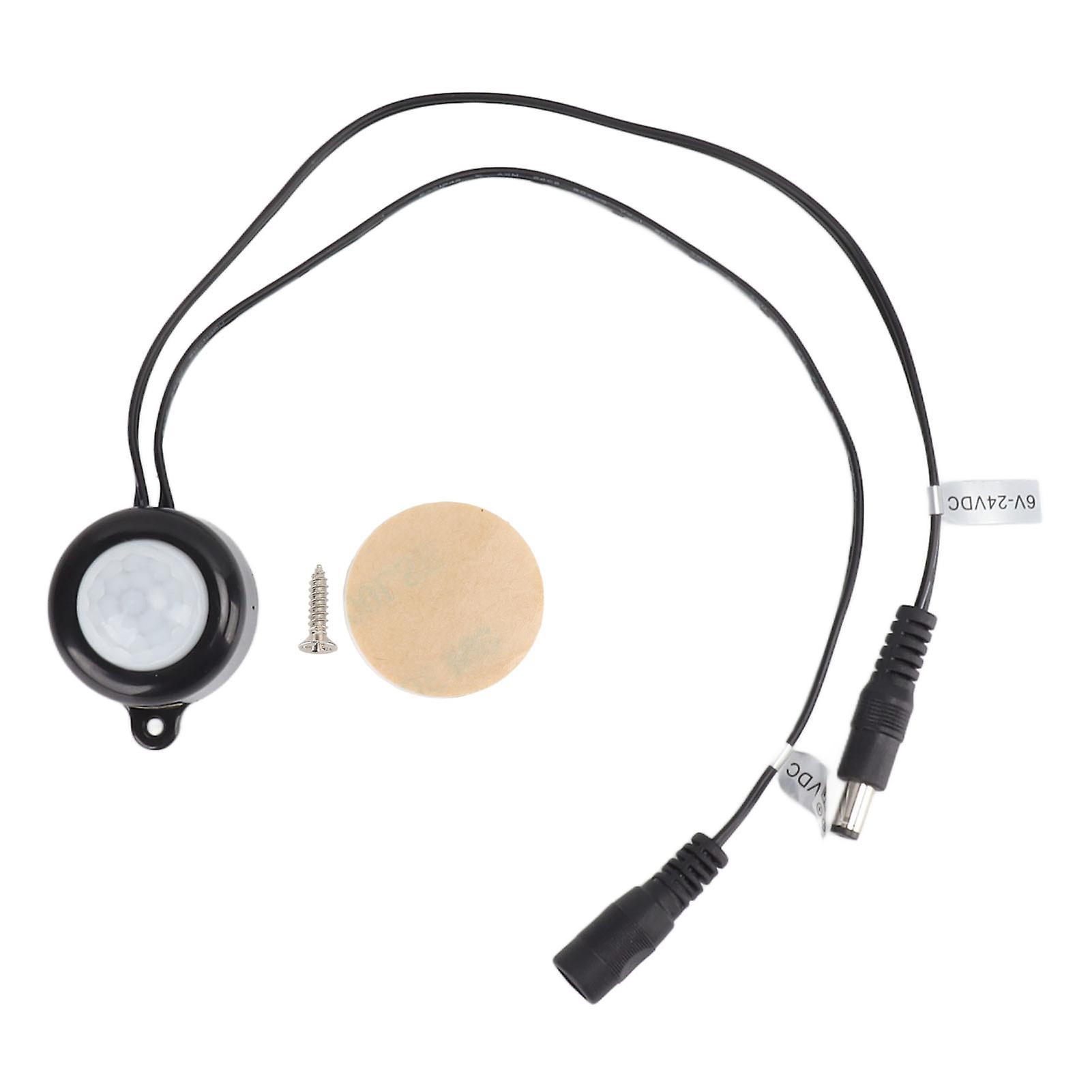 Commutateur de capteur de mouvement PIR Commutateur de détection infrarouge du corps humain Activation de la lumière de l’armoire LED DC6-24V Conception compacte Installation facile