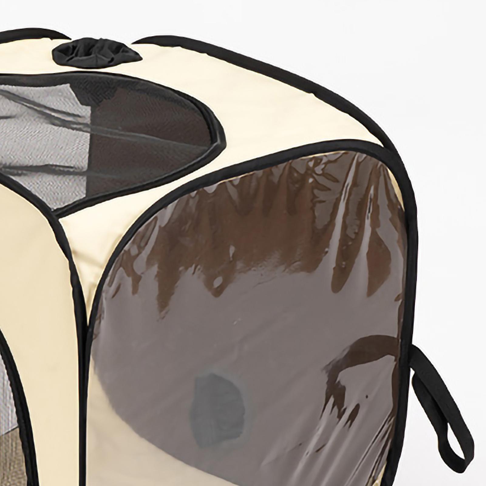 ペット乾燥ボックスポータブルハンズフリー効率的な乾燥子犬乾燥機ケージ、ペット用PVCネット付き猫犬透明乾燥ボックス