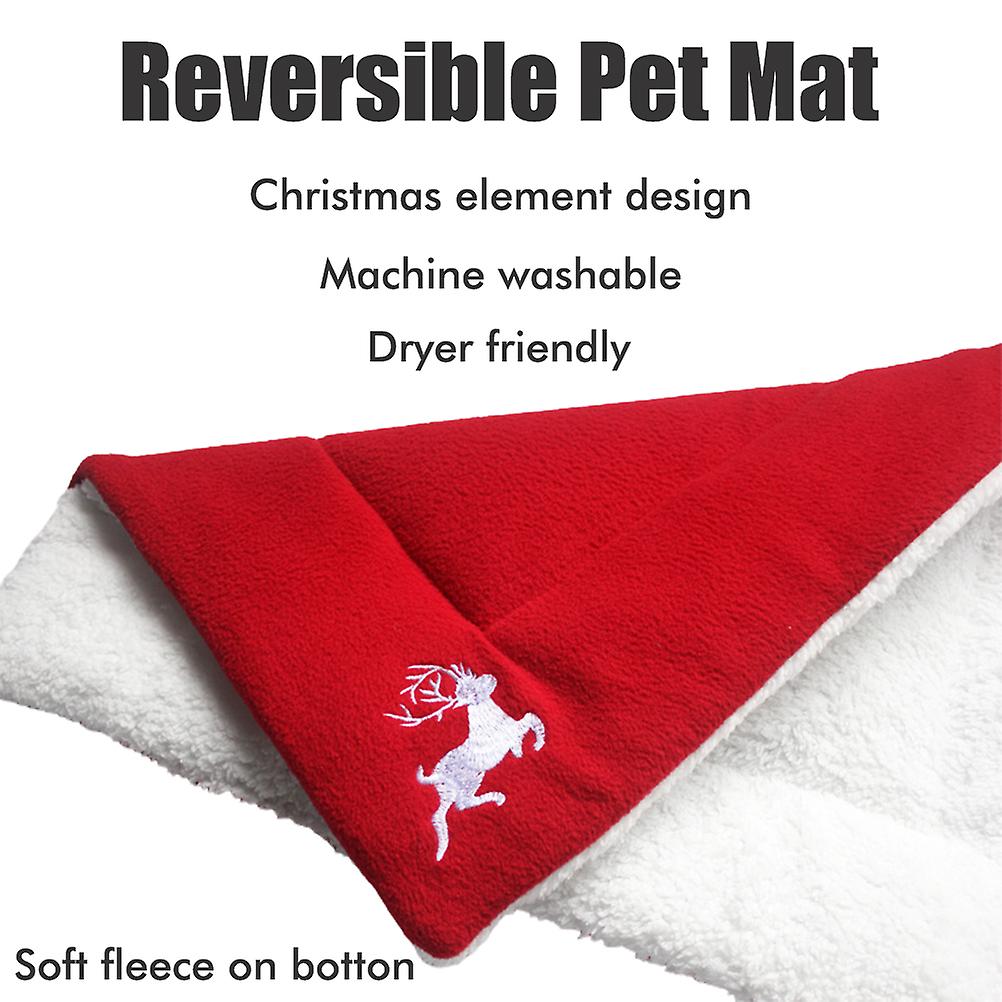 נושא חג המולד חיית מחמד חתול כלב שטיח מיטה כרית רך חם כלוב מלונה עבה מחצלת ספה לכלבים קטנים בינוניים גדולים ישנים