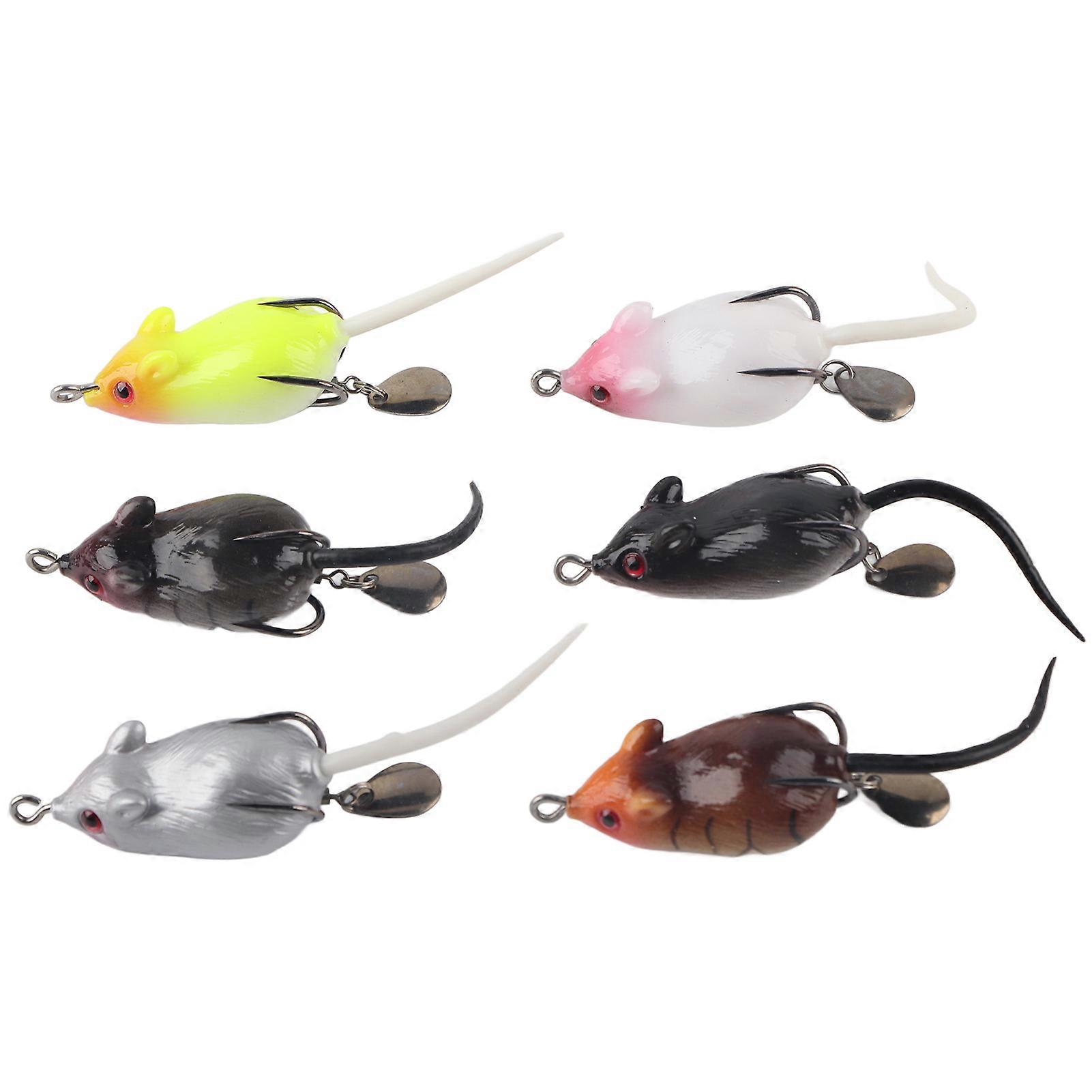 Artificial Mouse Fishing Lures, Soft Bait Realistic Fish Pattern, 3D Eyes For Enhanced Attraction