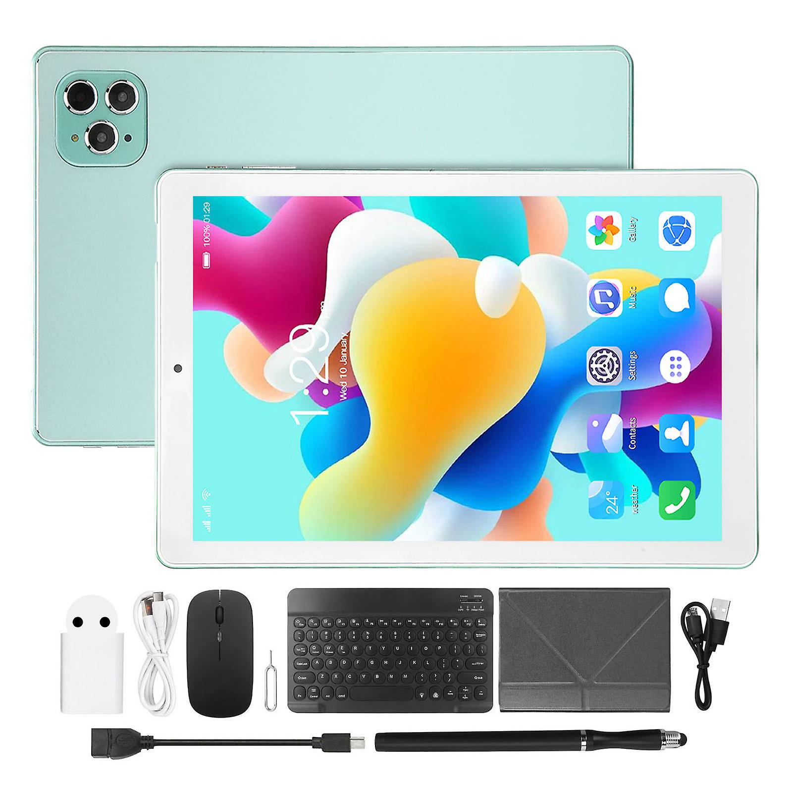 10.1 Inch 2 in 1 Tablet for Android 11, 8 Core CPU, 5G WiFi, RGB Keyboard & Mouse Included