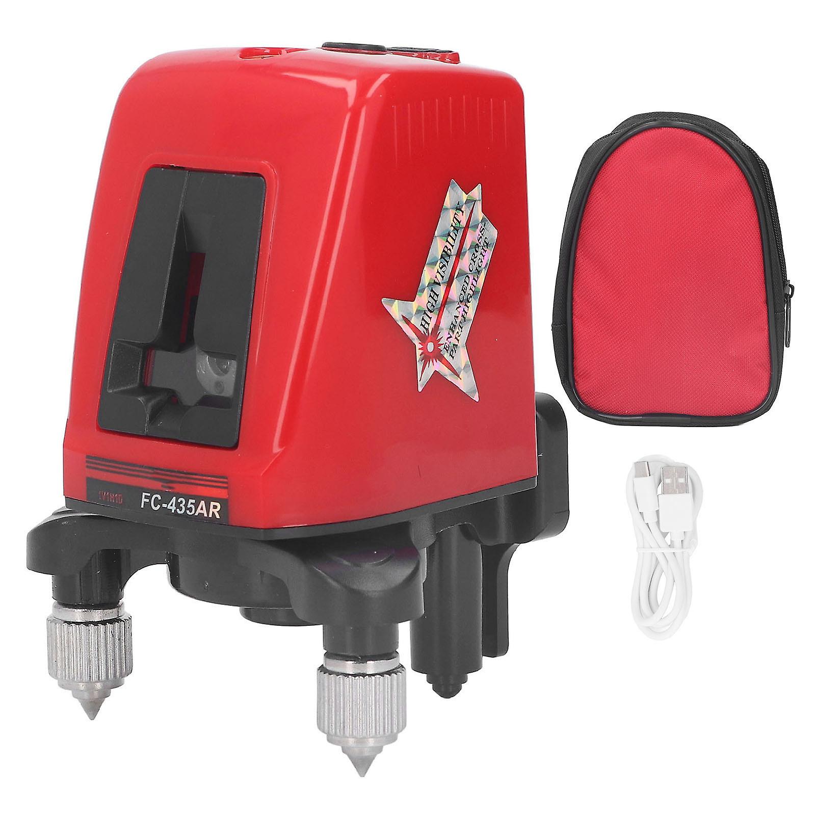 Rechargeable Portable Mini Electronic Self Leveling Laser Tool with Red Beam for Horizontal & Vertical Cross Line Leveling